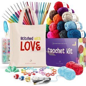 Crochet Kit for Beginners Adults – Beginner Crochet Kit for Adults and Kids